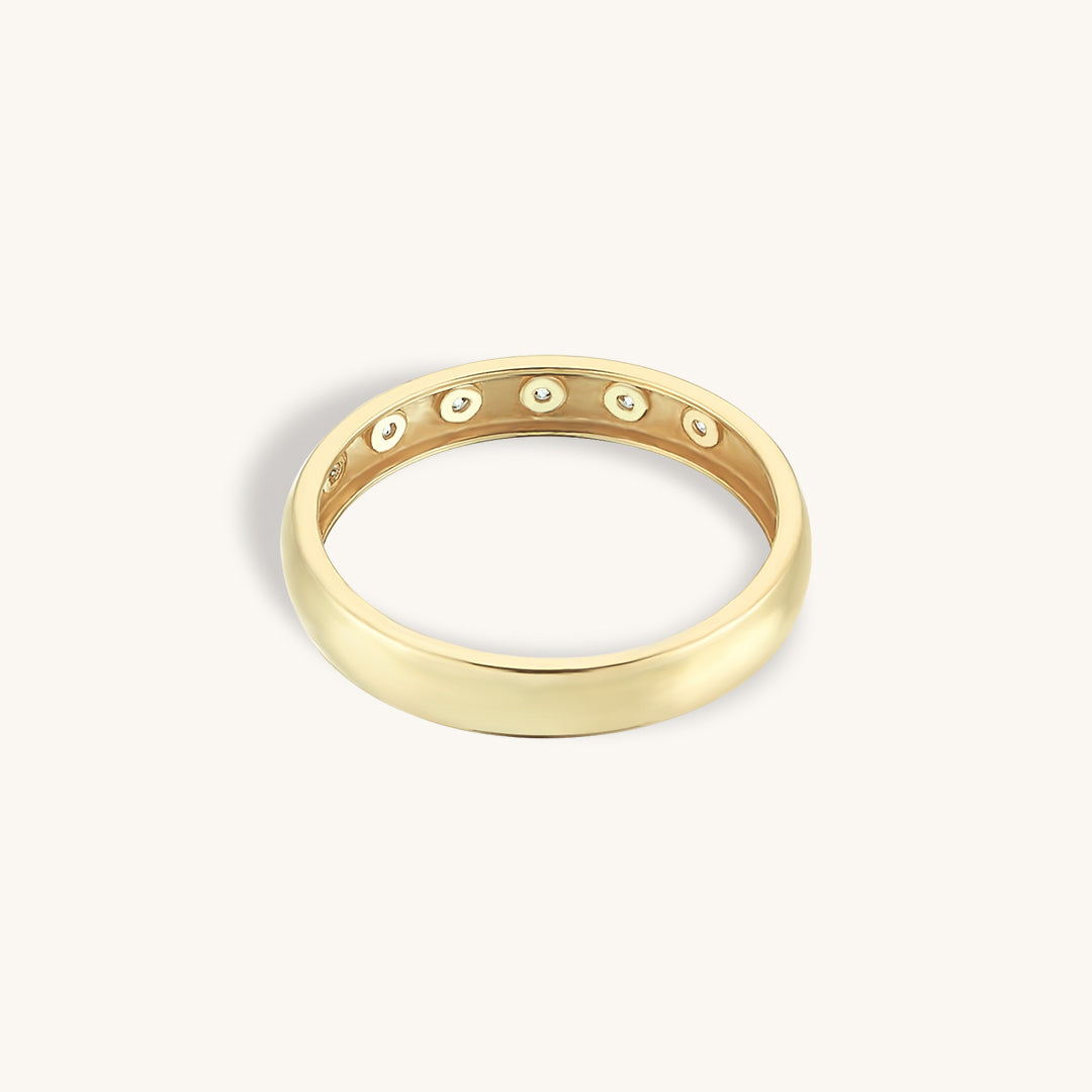 Star Wedding Ring in Gold