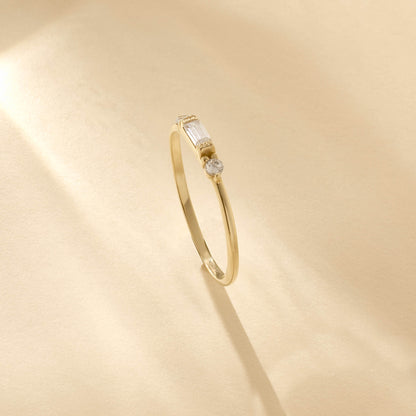 Baguette Band Ring in Gold