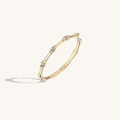 Bamboo Ring in Gold
