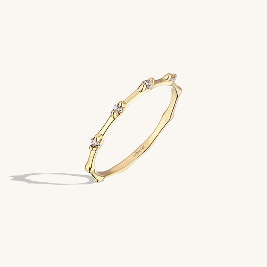 Bamboo Ring in Gold