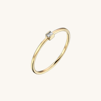 Basic Baguette Ring in Gold