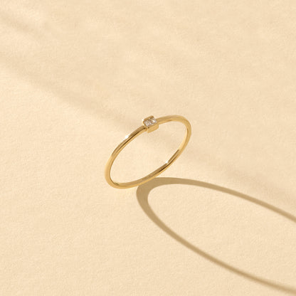 Basic Baguette Ring in Gold