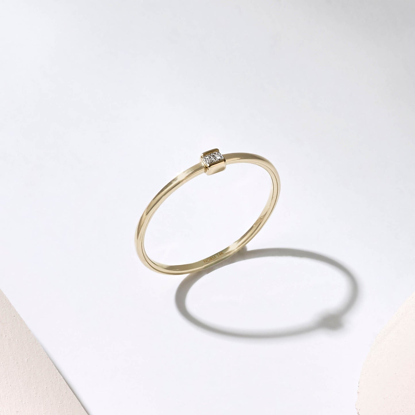 Basic Baguette Ring in Gold