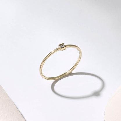 Basic Baguette Ring in Gold