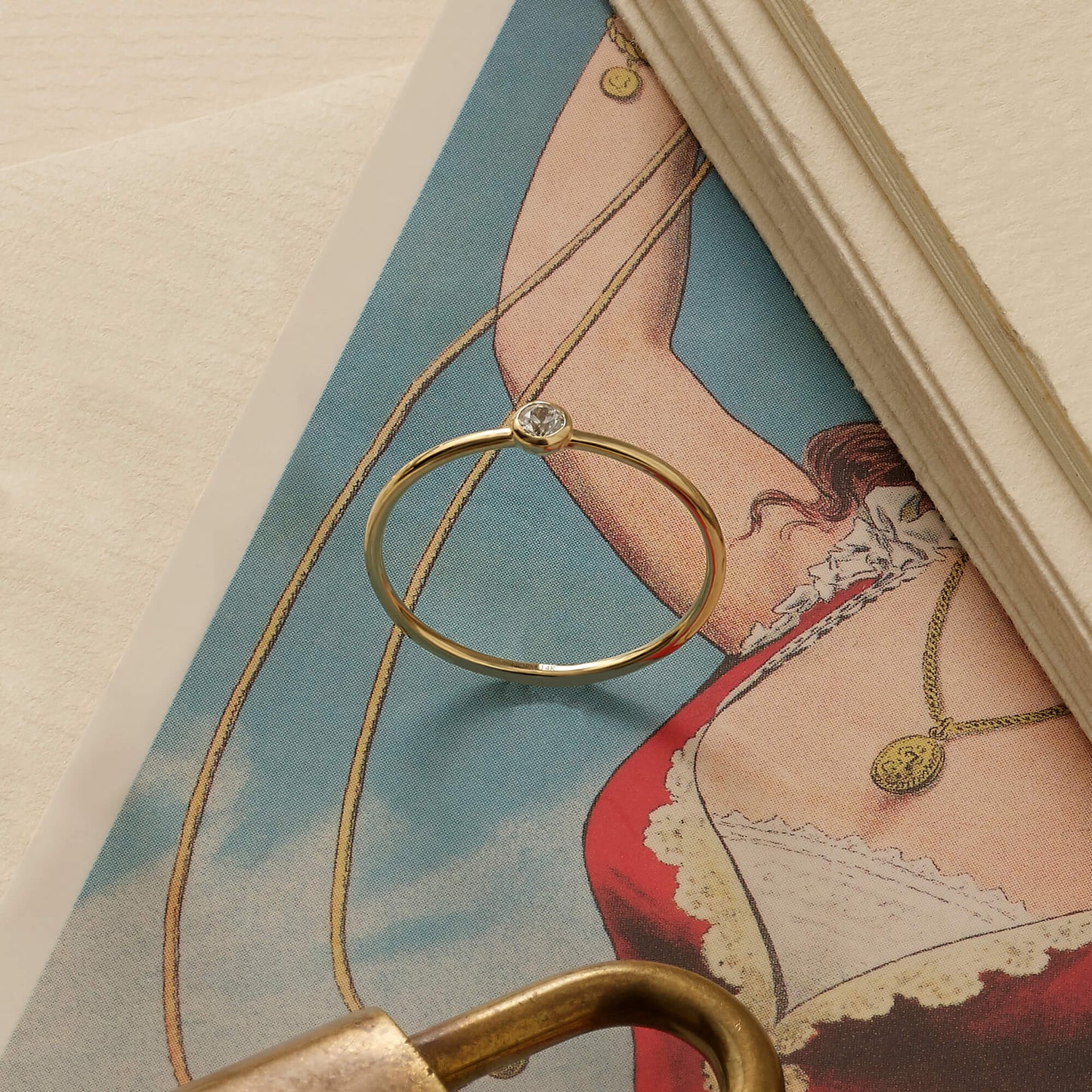 Basic Solo Ring in Gold