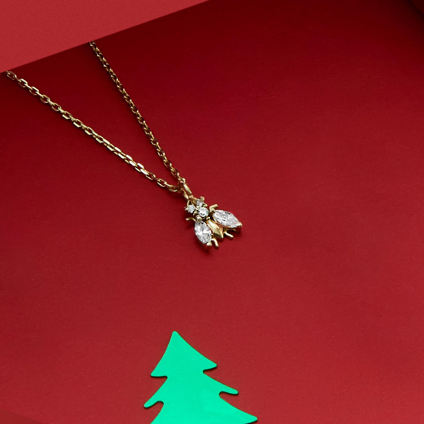 Bee Necklace in Gold