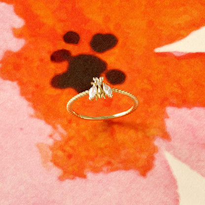 Bee Ring in Gold