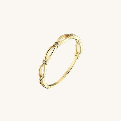 Bezel Band Ring in Gold