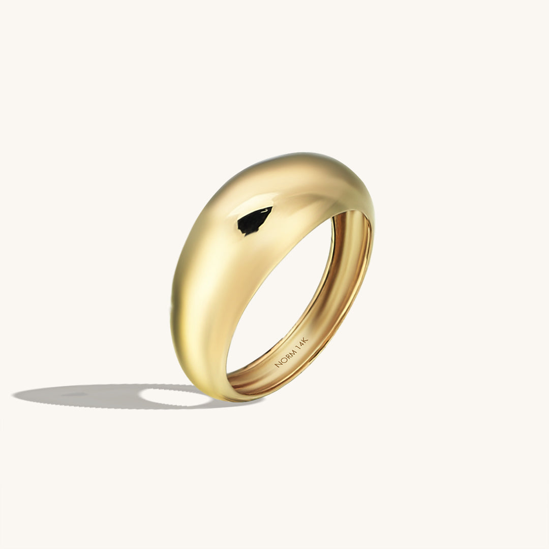 Bold Dome Ring in Gold