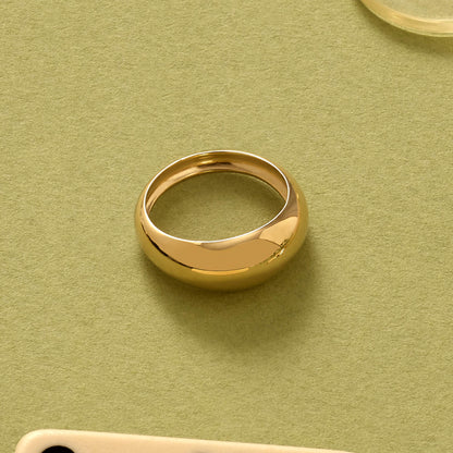 Bold Dome Ring in Gold