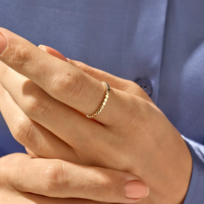 Bold Dot Ring in Gold