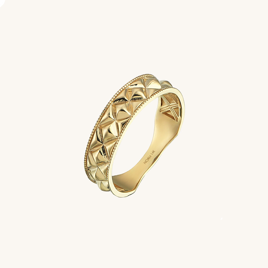 Bold Square Band Ring in Gold