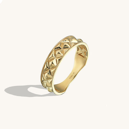Bold Square Band Ring in Gold
