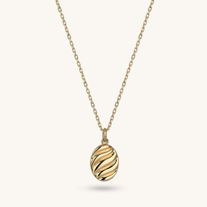 Croissant Necklace in Gold
