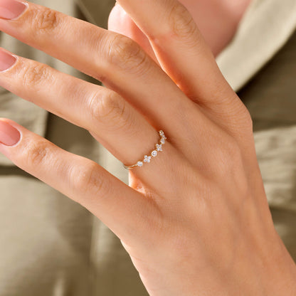 Cross Band Ring in Gold