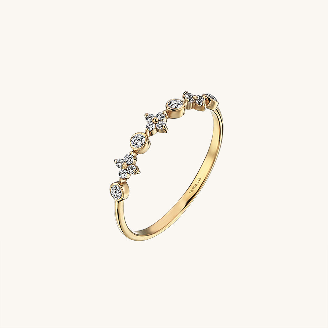 Cross Band Ring in Gold