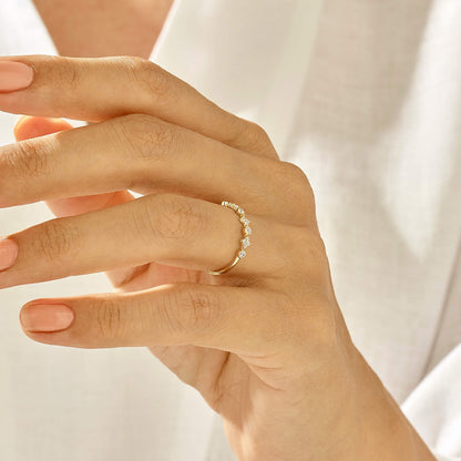 Cross Band Ring in Gold