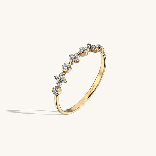 Cross Band Ring in Gold