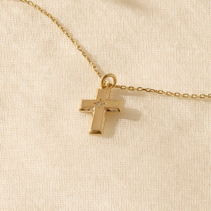 Cross Necklace in Gold