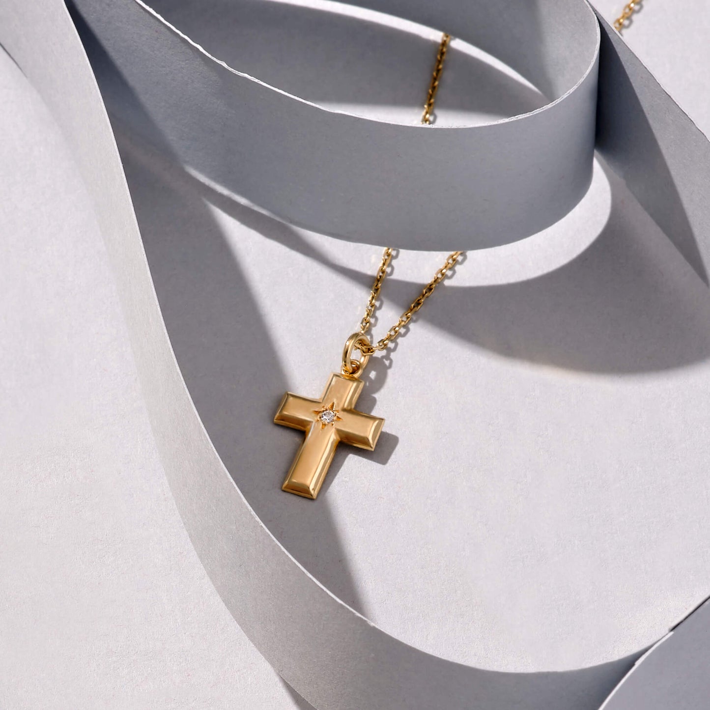 Cross Necklace in Gold