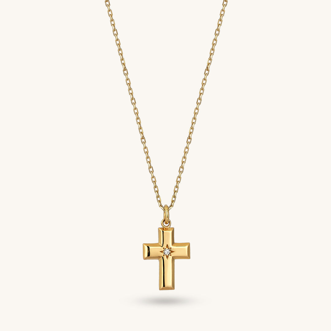 Cross Necklace in Gold
