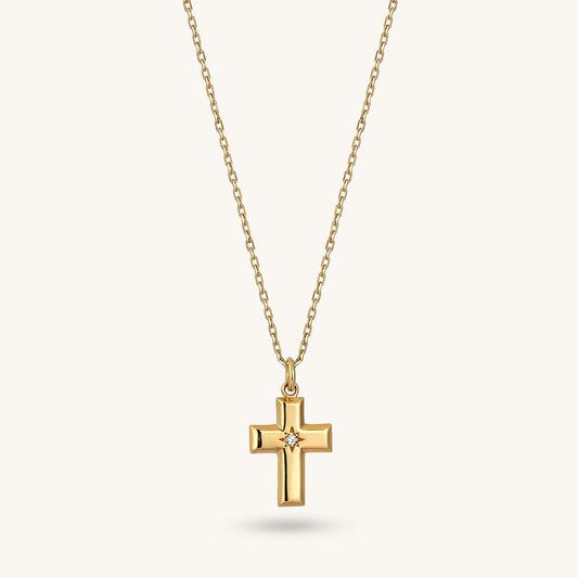 Cross Necklace in Gold