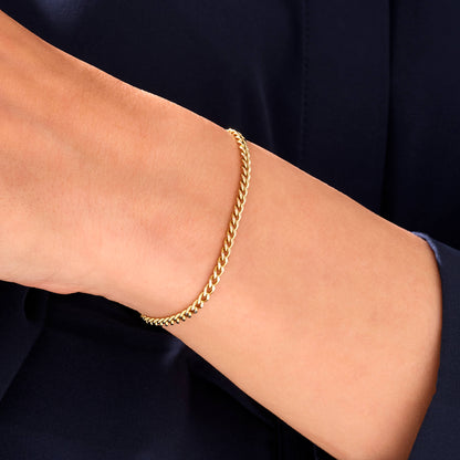 Curb Chain Bracelet in Gold