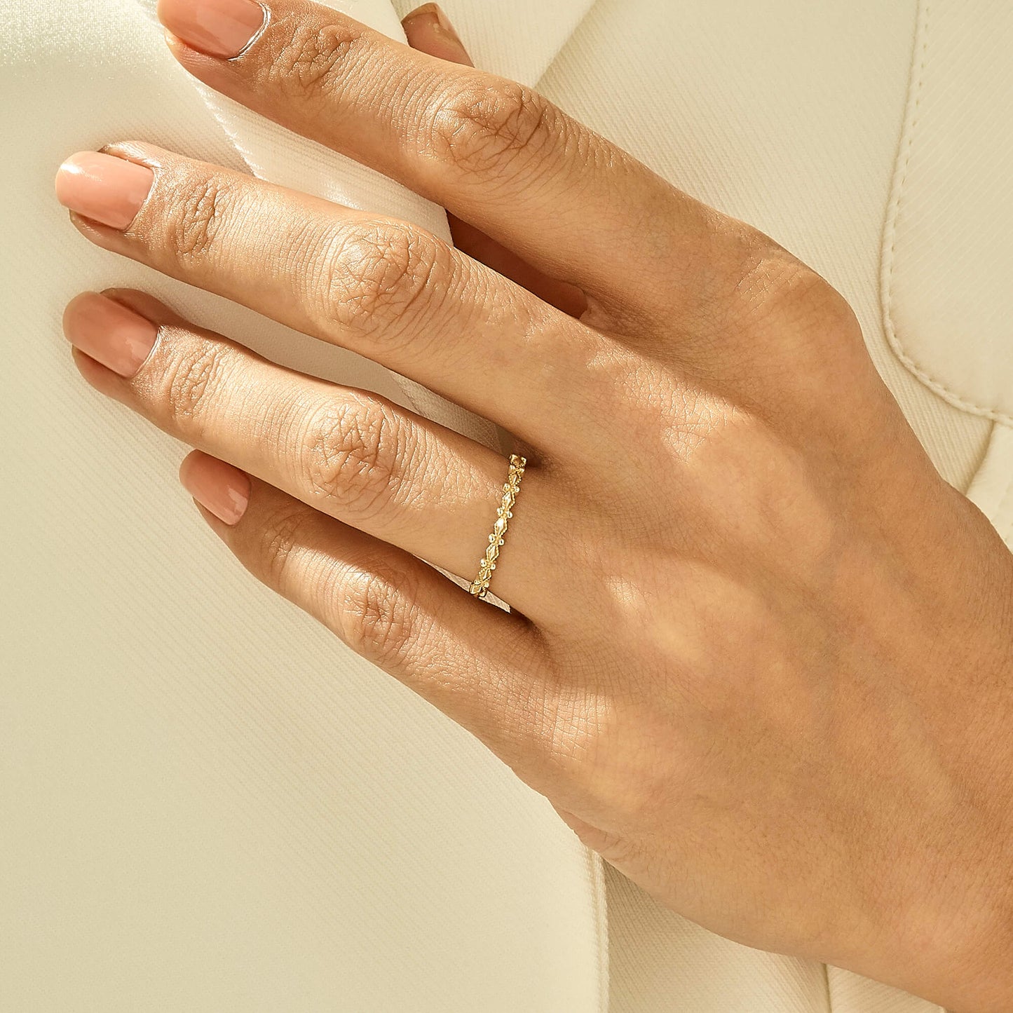 Dainty Prong Ring in Gold