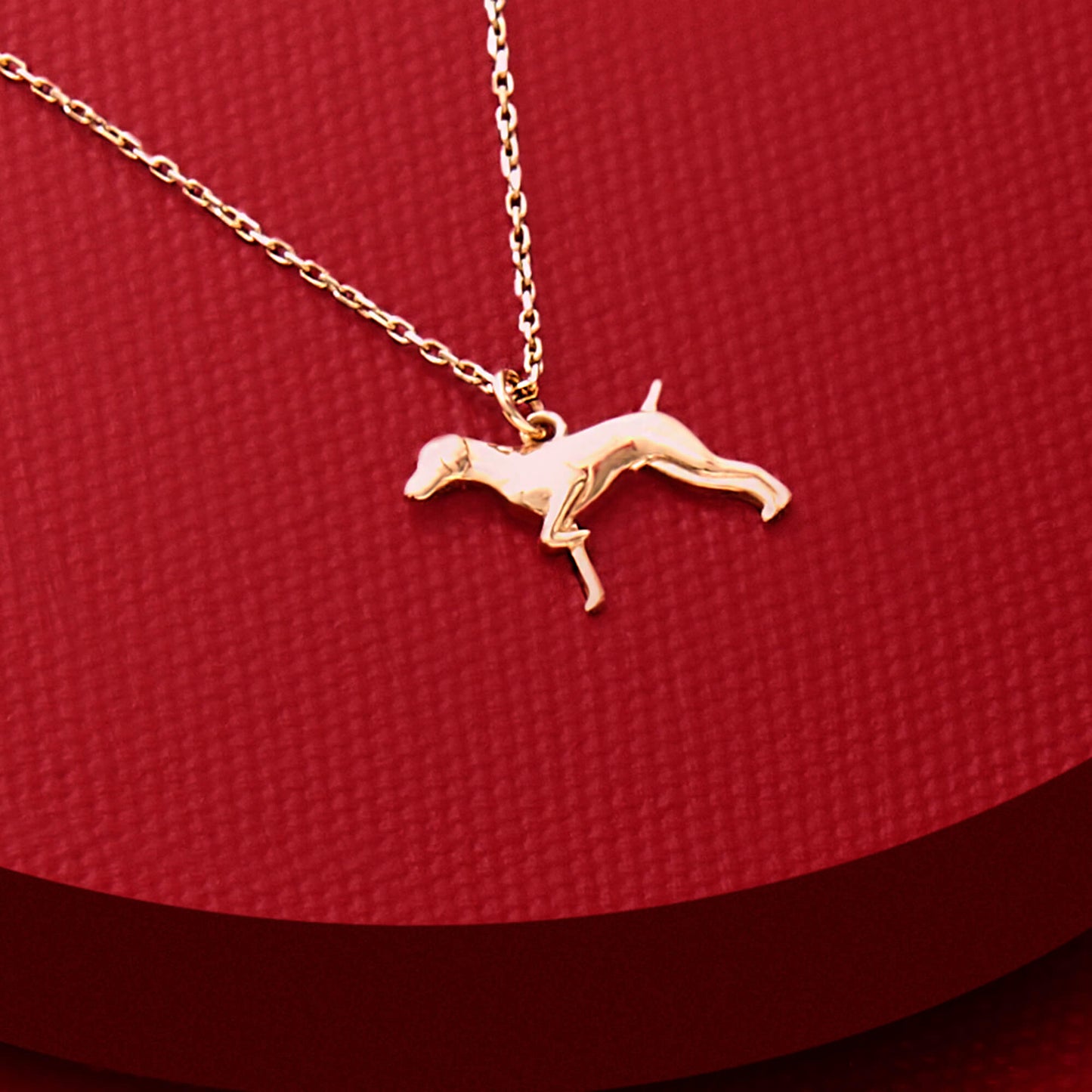 Dog Necklace in Gold