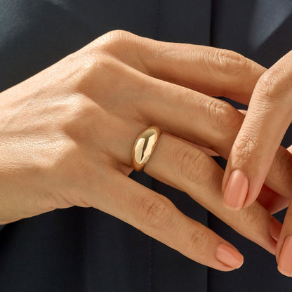Bold Dome Ring in Gold