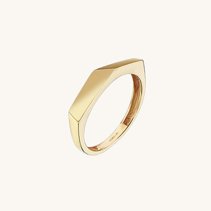 Edge Ring in Gold