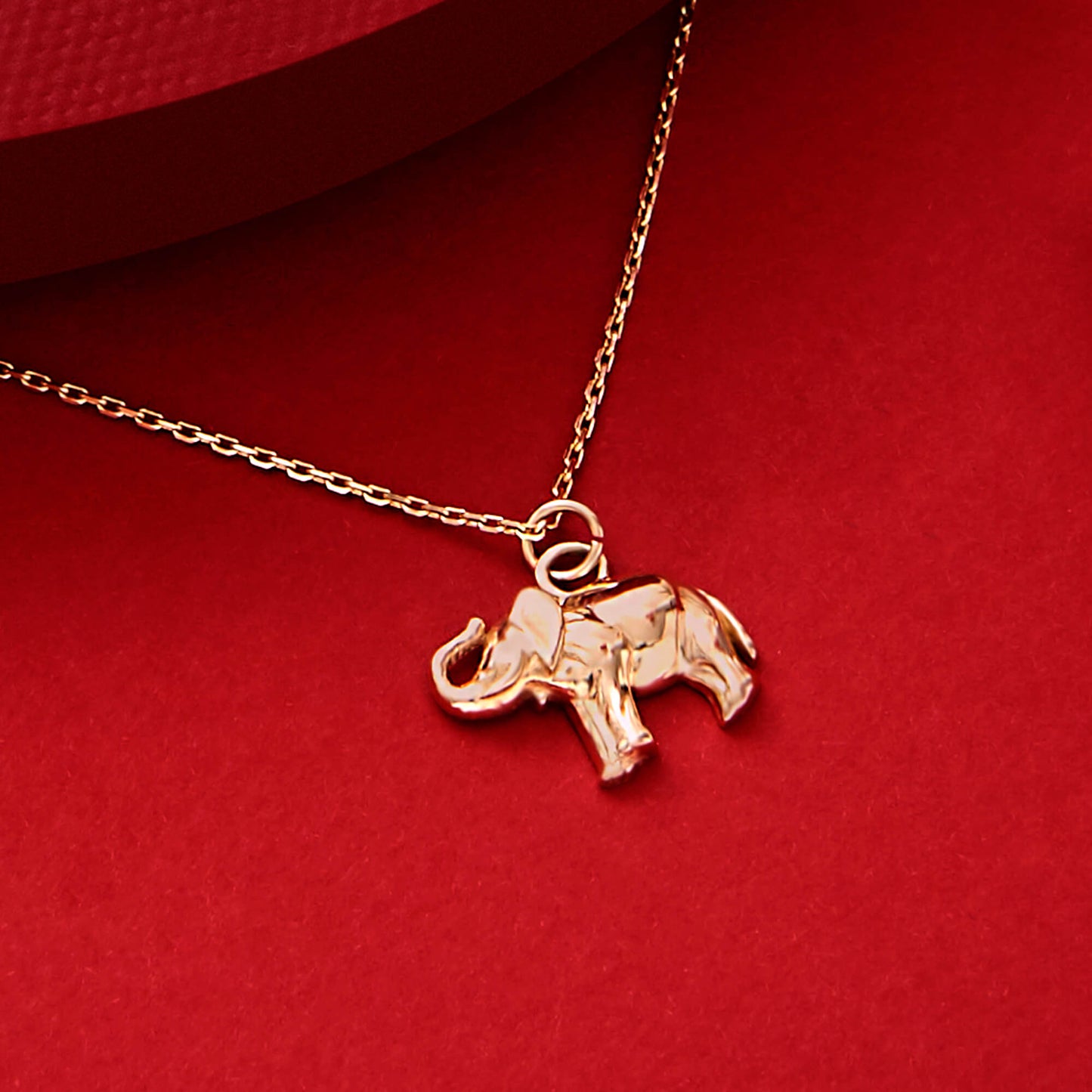 Elephant Necklace in Gold