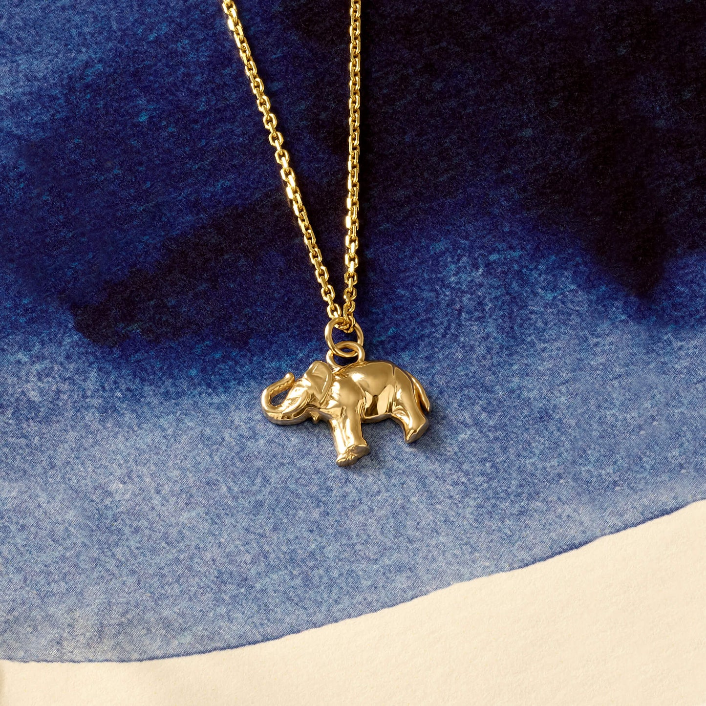 Elephant Necklace in Gold
