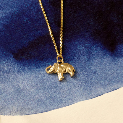 Elephant Necklace in Gold