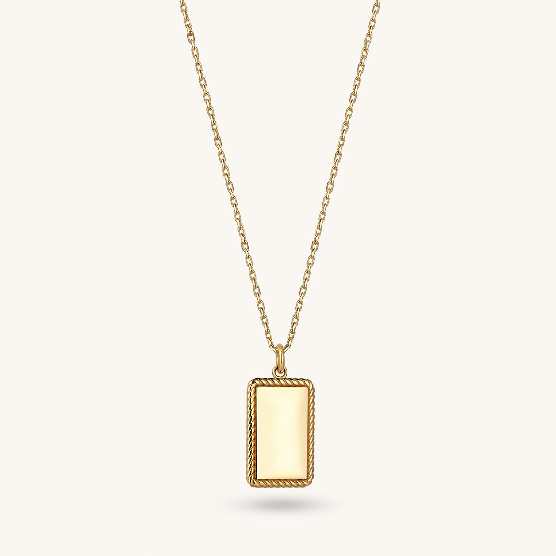 Engravable Necklace in Gold