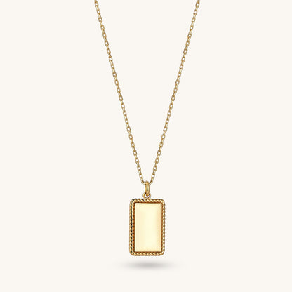 Engravable Necklace in Gold