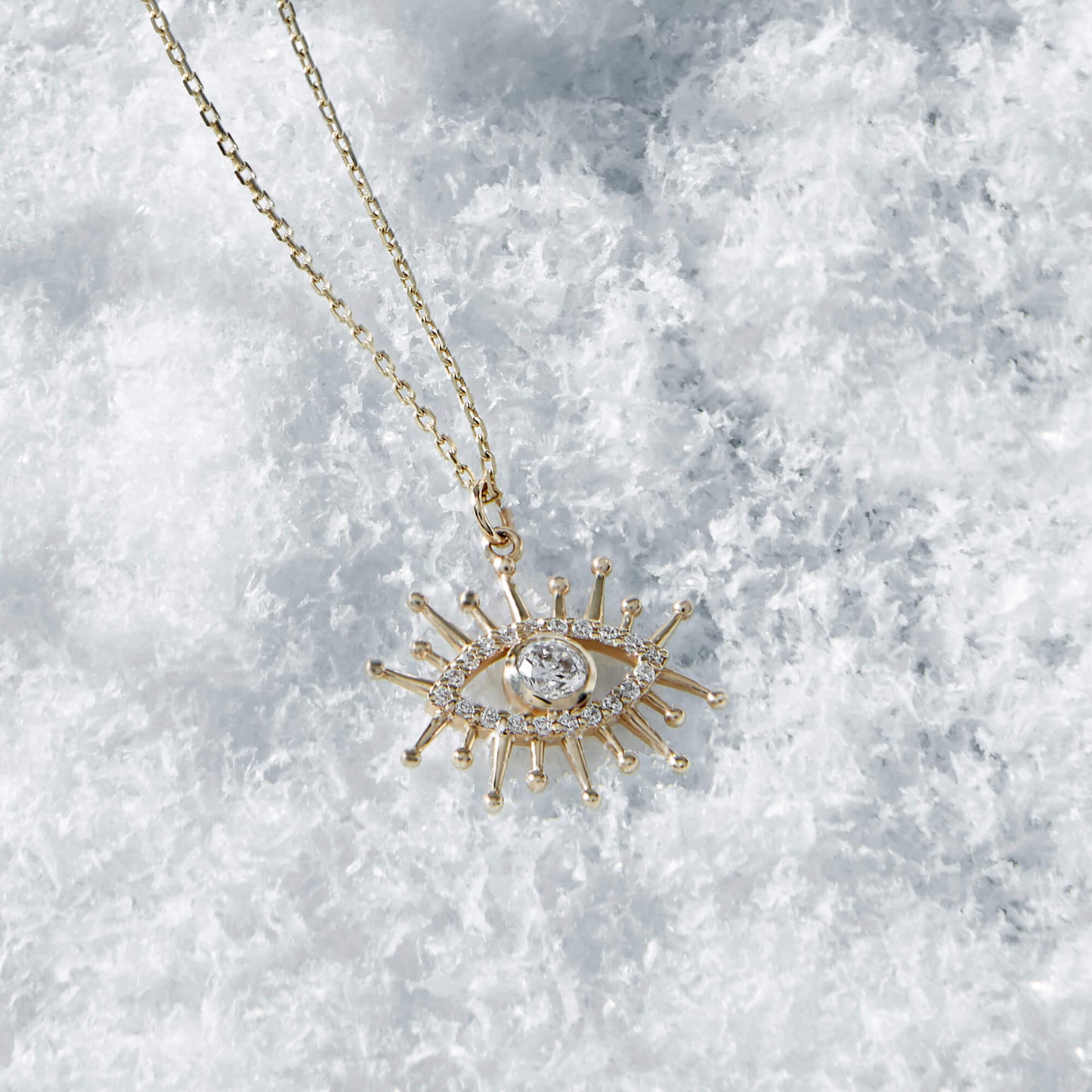 Evil Eye Necklace in Gold