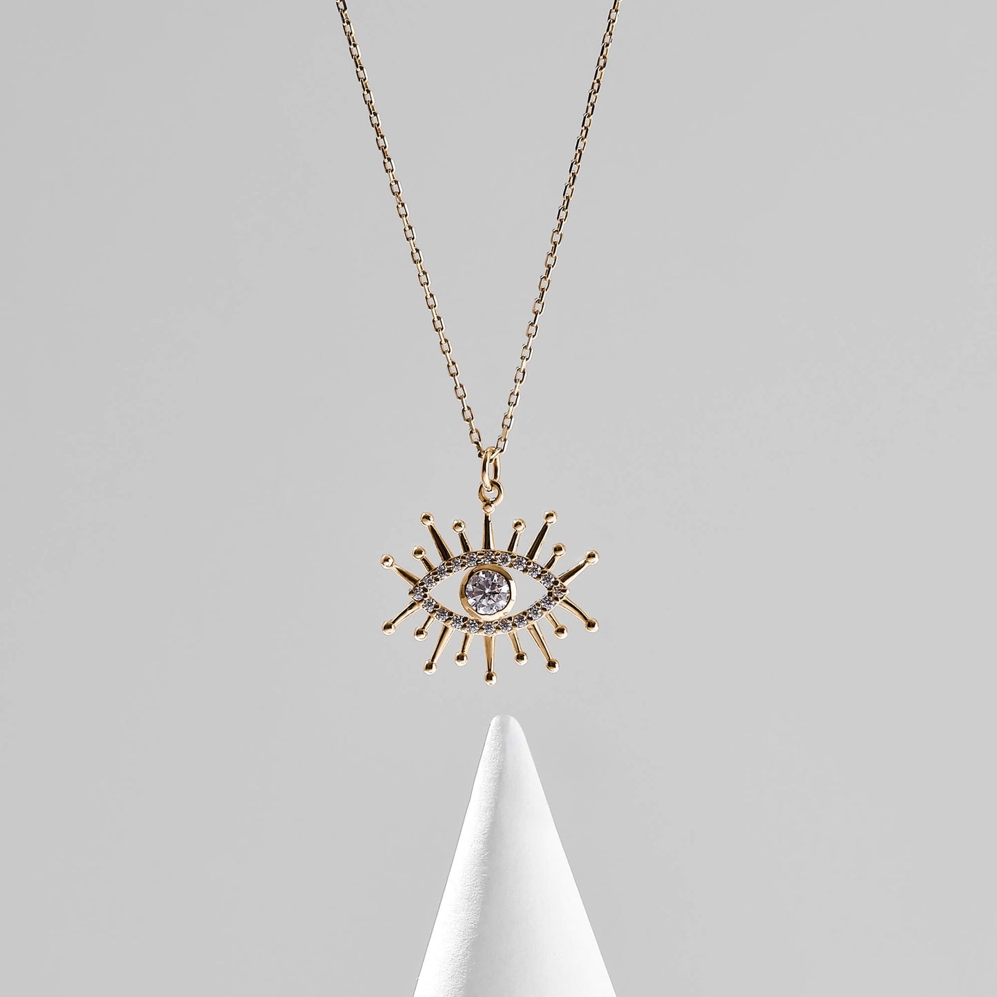 Evil Eye Necklace in Gold