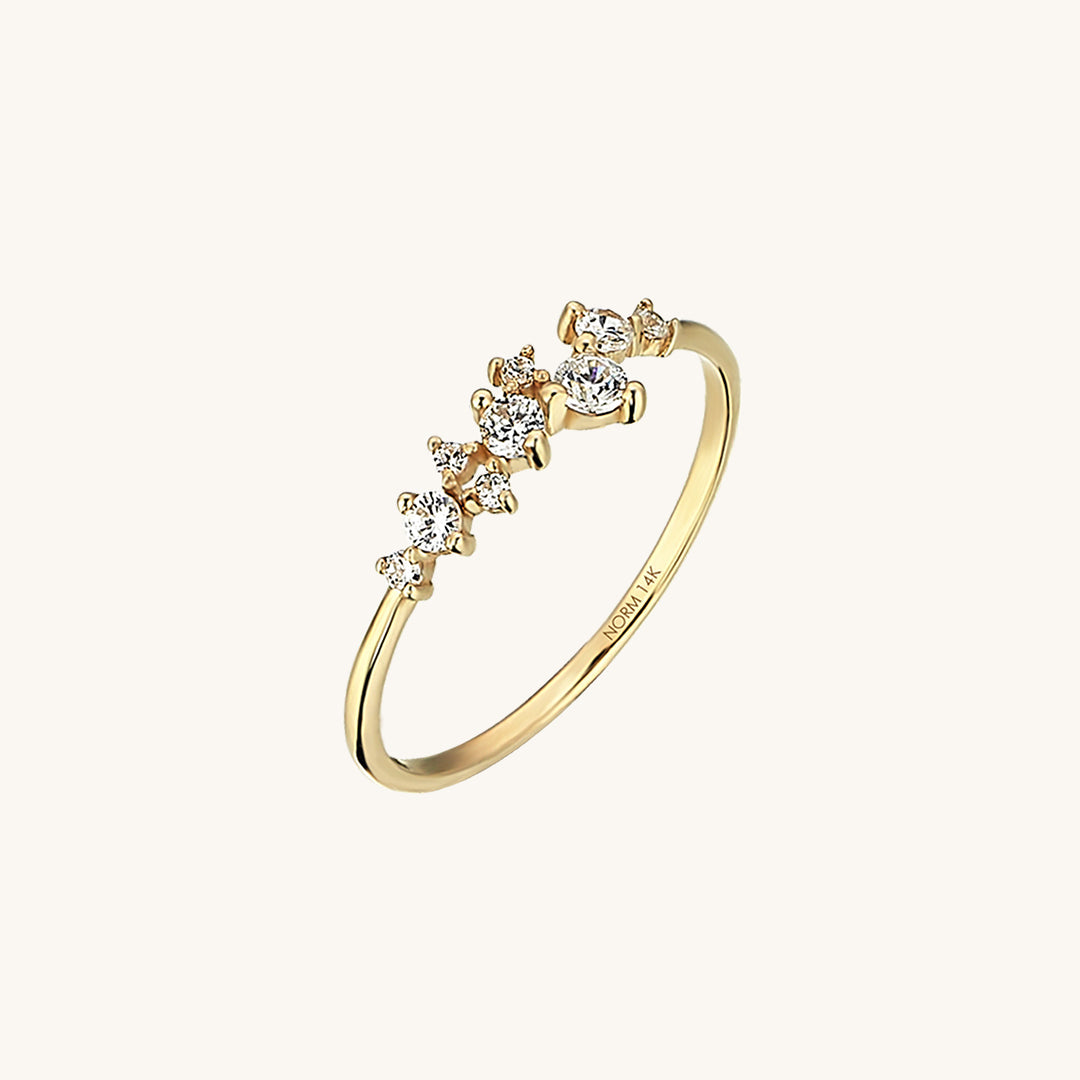 Iconic Cluster Ring in Gold
