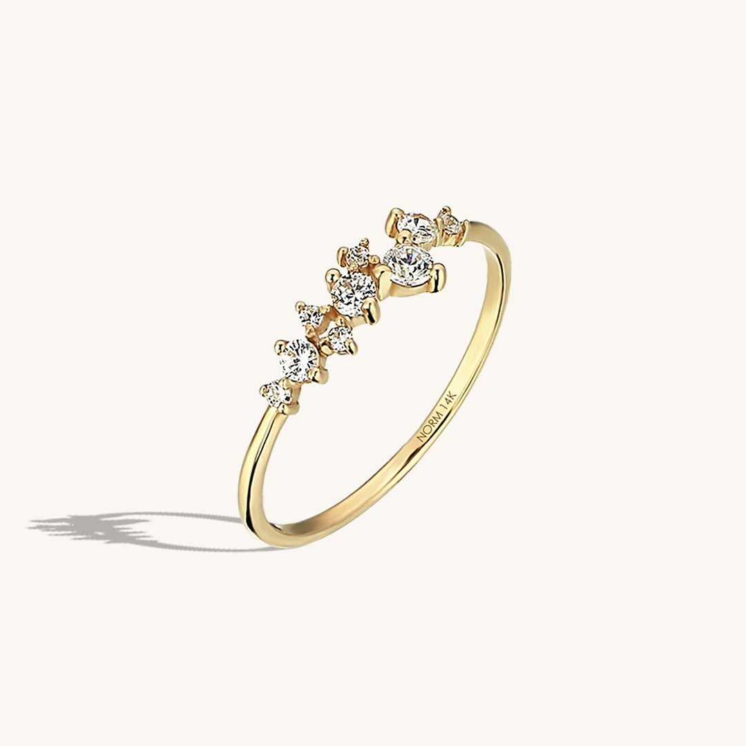 Iconic Cluster Ring in Gold