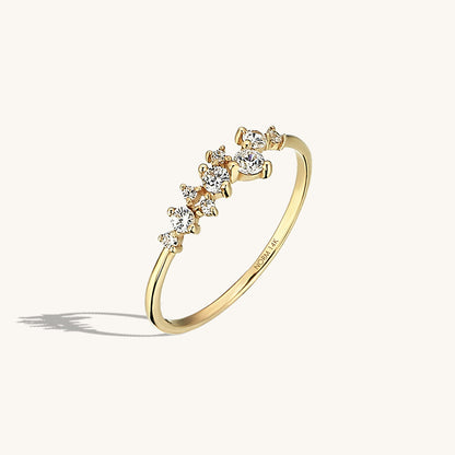 Iconic Cluster Ring in Gold