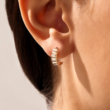 Iconic Dome Earrings in Gold