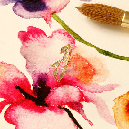 Iconic Leaf Ring in Gold