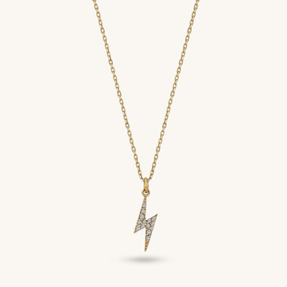 Lightning Necklace in Gold