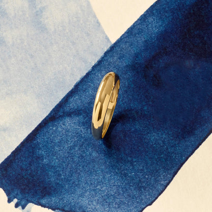 Minimalist Dome Ring in Gold