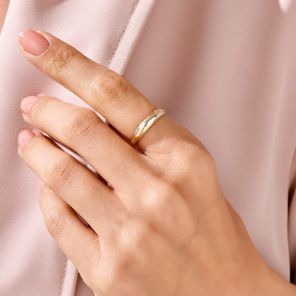 Minimalist Dome Ring in Gold