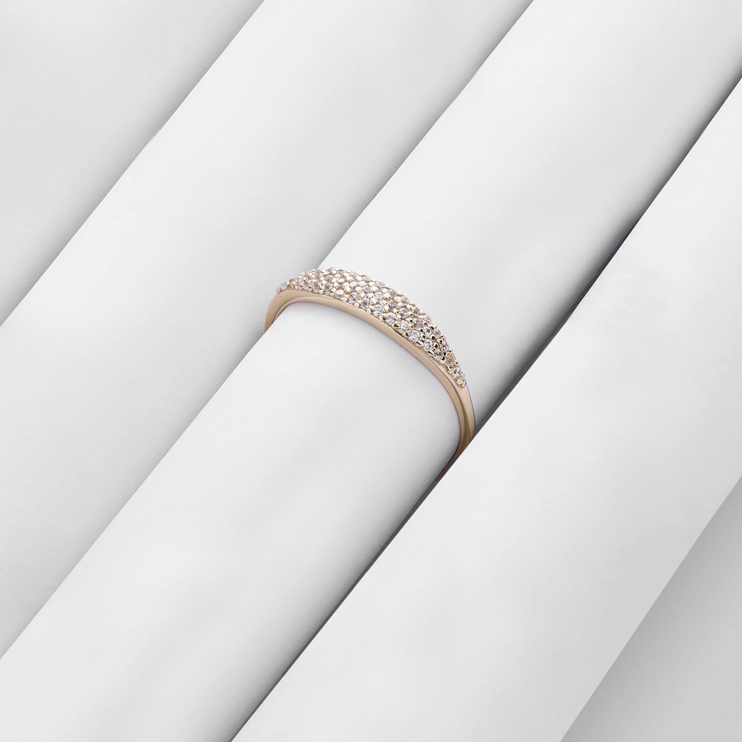 Minimalist Sparkle Ring in Gold