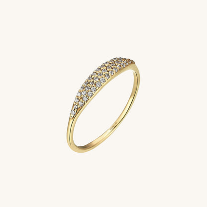 Minimalist Diamond Sparkle Ring in Gold