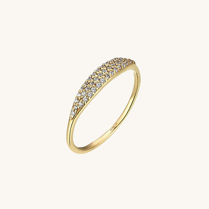 Minimalist Sparkle Ring in Gold