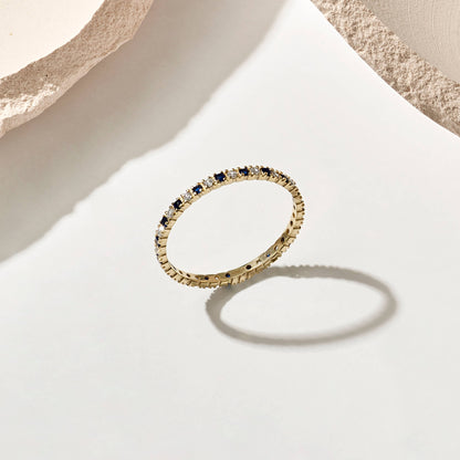 Mixed Band Ring in Gold